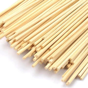 Stecchi di legno circolari 100 pezzi - 300 mm x 3 mm - stecchi di legno per ricamo - stecchi di legno per decorazioni - legno circolare naturale - stecchi di bambù - artefatti per DIY.