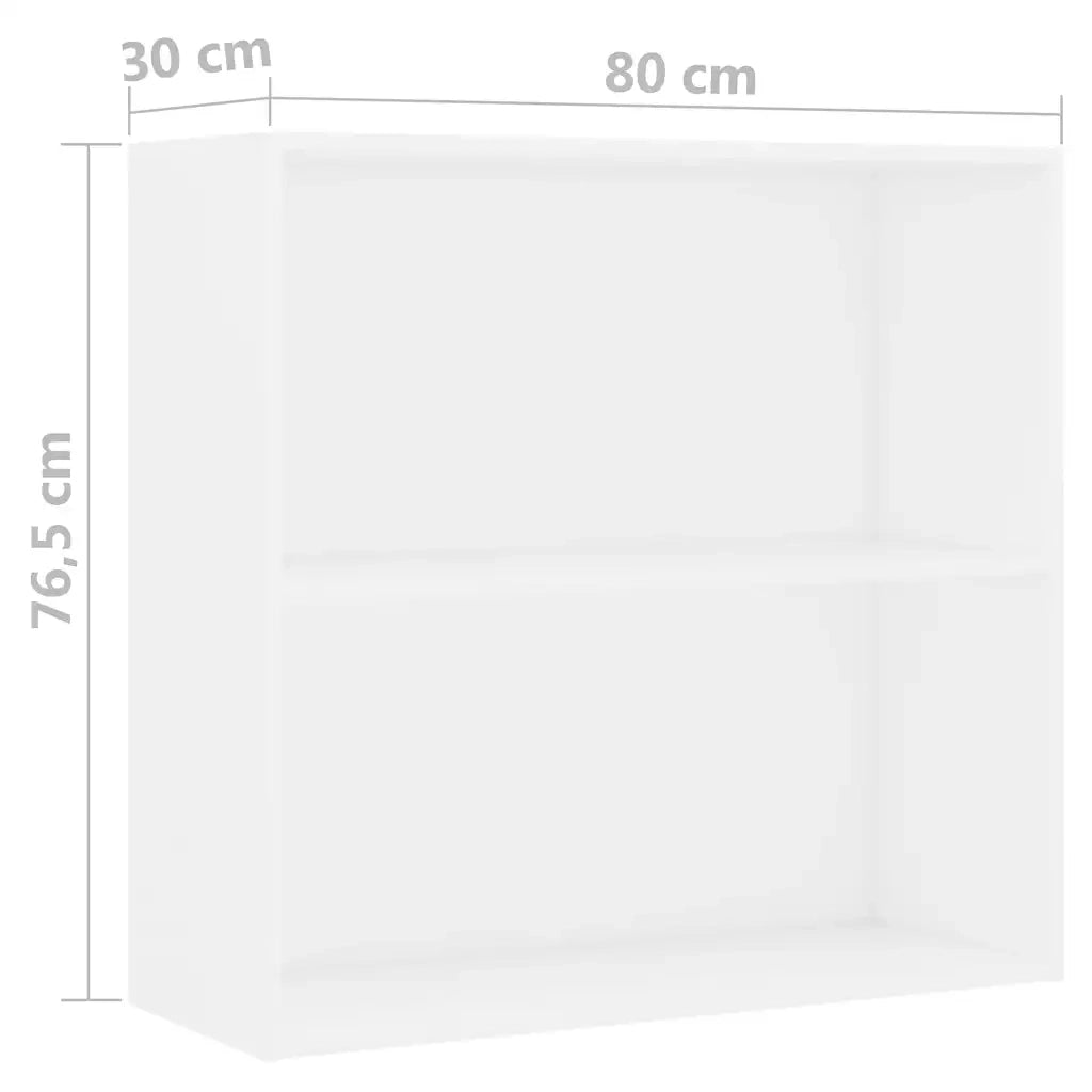vidaXL Libreria Bianca 80x30x76,5 cm in Truciolato