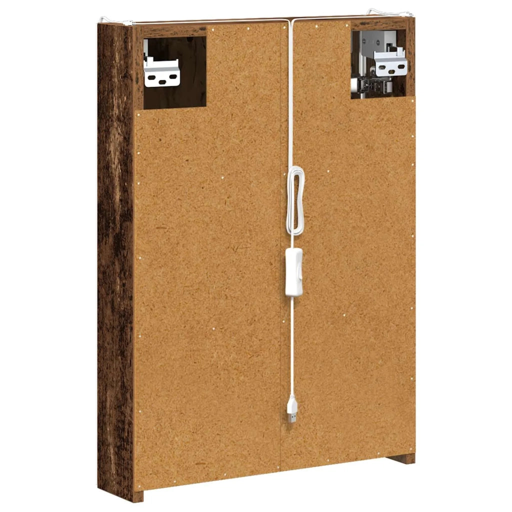 Mobiletto per specchio da bagno Legno vecchio