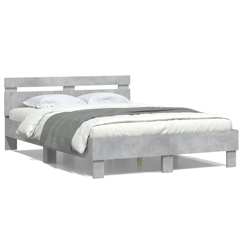 Giroletto Testiera Grigio Cemento 120x200 cm Legno Multistratocod mxl 134029