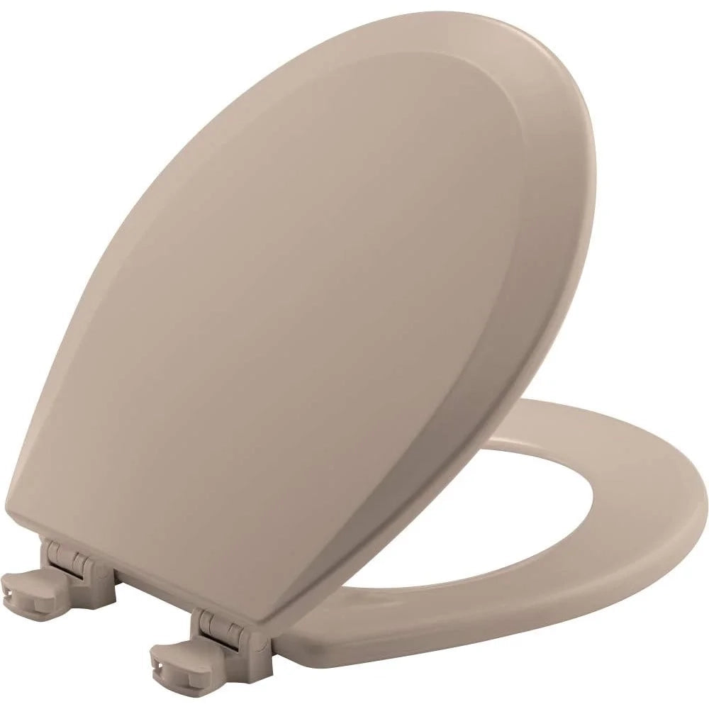 Bemis 500ec 068 - sedile wc rotondo in legno modellato con cerni