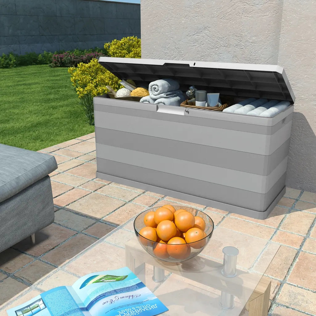 Baule da Giardino Grigio 117x45x56 cm CFW4788218