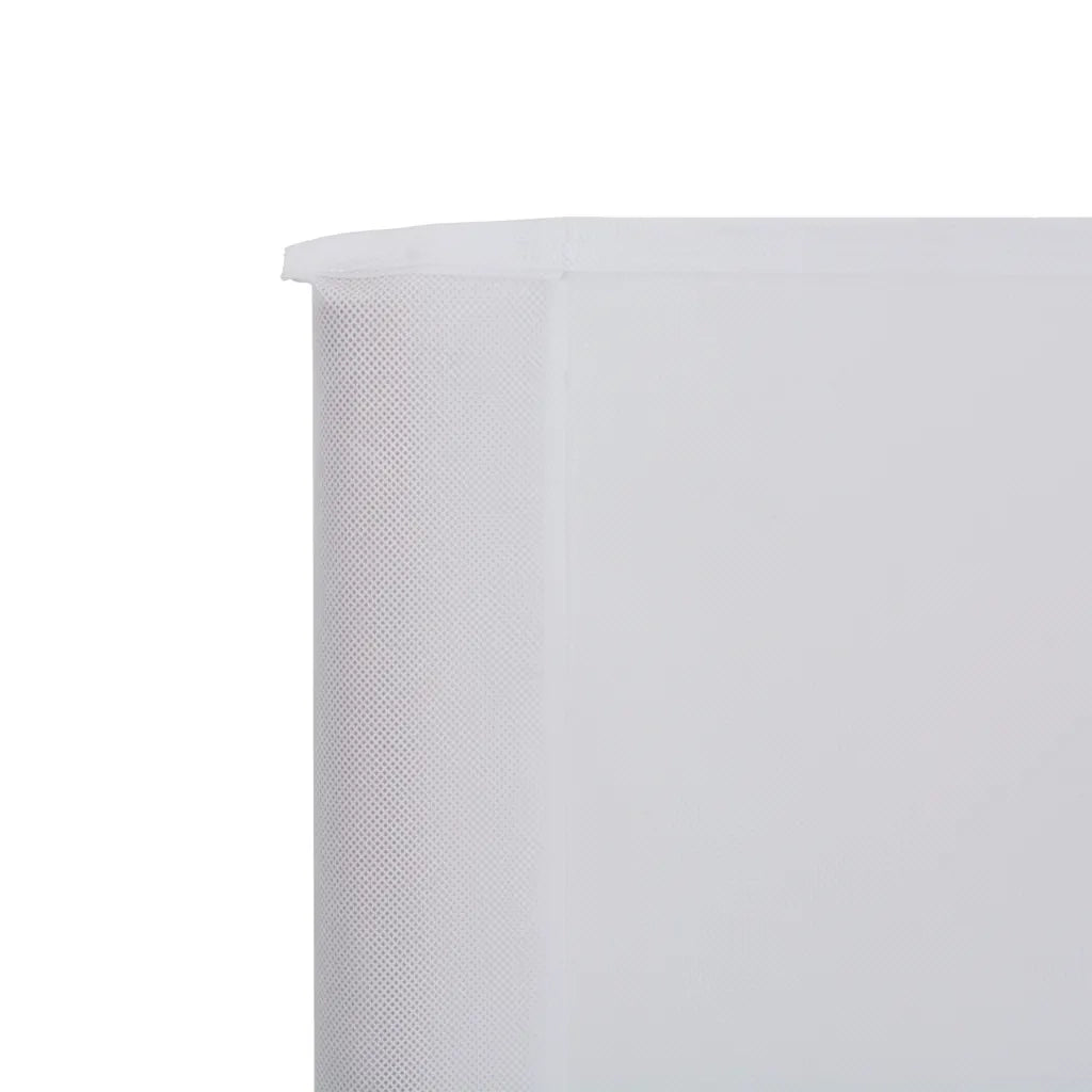 Paravento a 9 Pannelli in Tessuto 1200x160 cm Bianco Sabbia cod mxl 16562