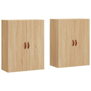 Armadietto a Muro | Mobili a Parete 2 pz Rovere Sonoma 69,5x34x90 cm