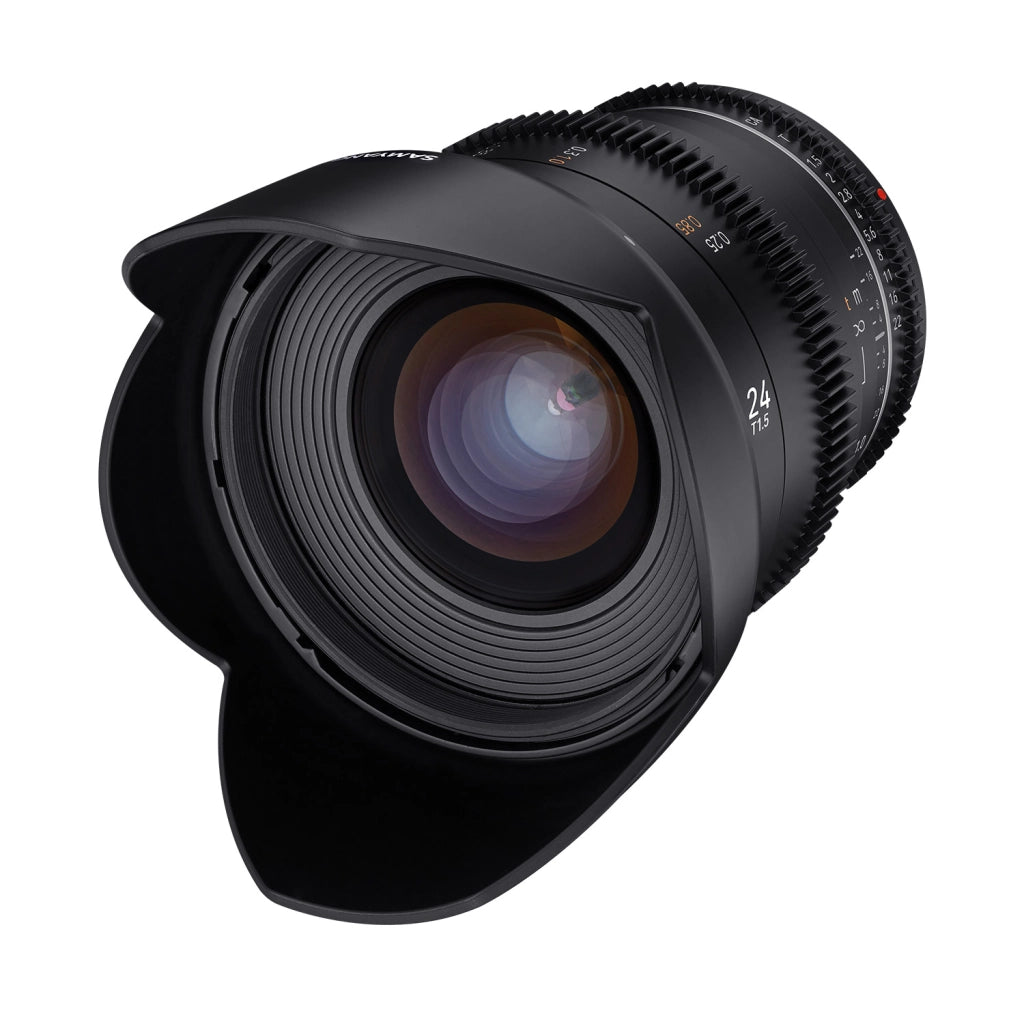 Obiettivo grandangolare per cinema e video MF 24mm T1,5 VDSLR MK2 MFT – luminosità T1,5 per MFT Mount, Lunghezza focale fissa, full-frame e APS-C, risoluzione 8K