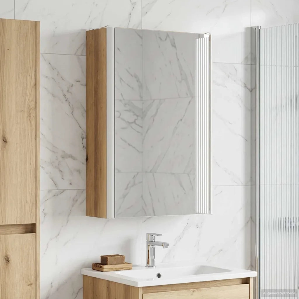 Mobiletto per specchio da bagno Rovere Artigianale 889222