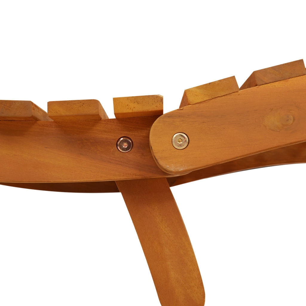 Lettini prendisole 2 pz in Legno Massello di Acacia