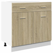 Pensile da cucina | Mobile Inferiore Cassetto ¡°Lyon¡± Rovere Sonoma 80x46x81,5