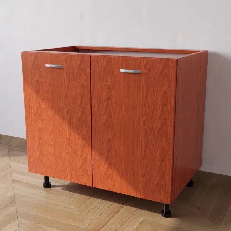 Mobile Base 90 Compreso Di Anta. H 72 Cm L 90 Cm P 55.5 Cm. Spedizione In Kit Ciliegio
