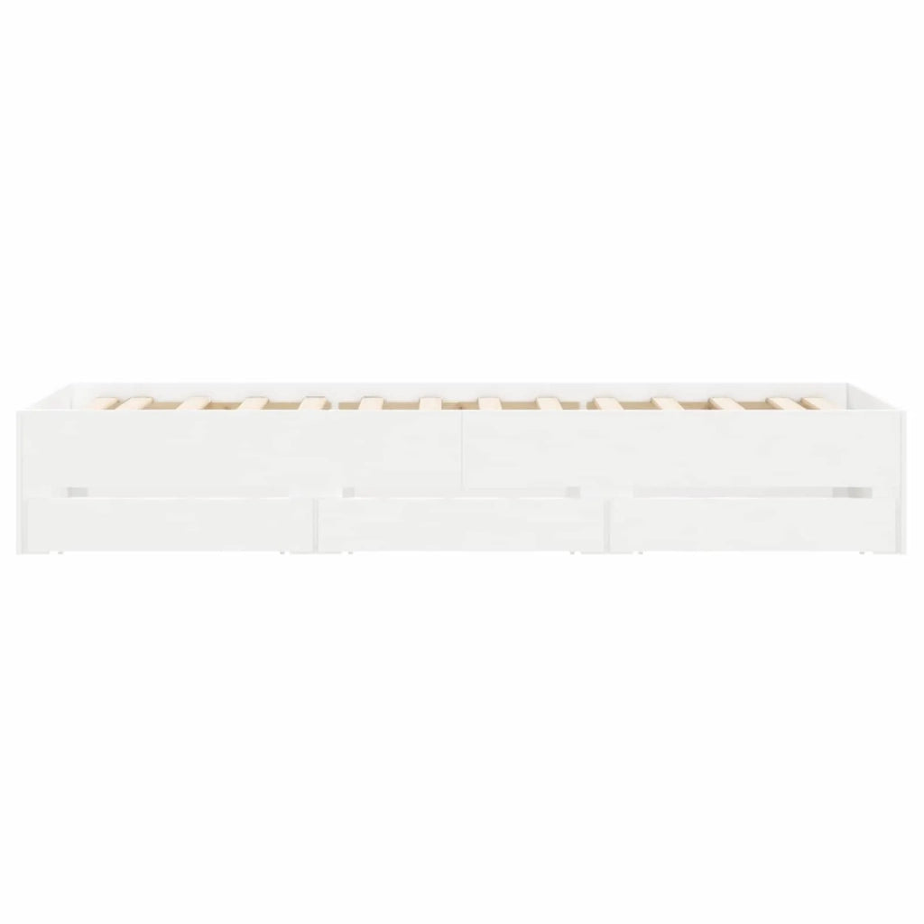 Telaio del letto con storage con cassetto Bianco 80 x 200 cm 3429605