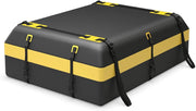 Borsa da Tetto per Auto Impermeabile 21Cu.Ft/595L, Box Tetto Universale con Tappetino Antiscivolo+ 10 Cinghie+ 6 Ganci, Sacca per Auto con/senza Barre Portapacchi(Giallo)