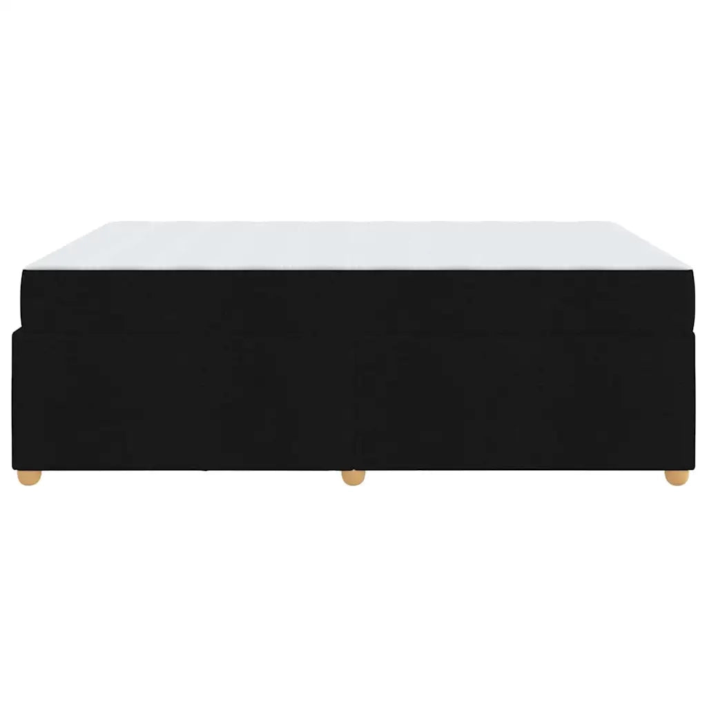 vidaXL Struttura del letto con materasso Nero 160 x 200 cm Tessuto