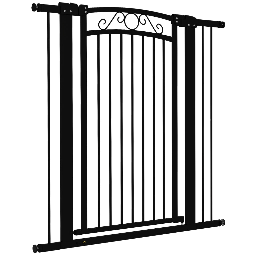 Barriera per Cani con Larghezza Regolabile 76-104 cm ¨C zephmum ¨C Nero