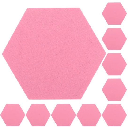 Panno da appendere - 10 pezzi - Creativo e stile - Rosa - Memi e appunti - Ideale per ufficio o casa - 12x12 cm
