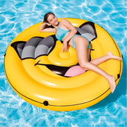Trade Shop - Emoticon Smile Gonfiabile Gigante Intex Isola Materassino Mare Piscina 173cm -