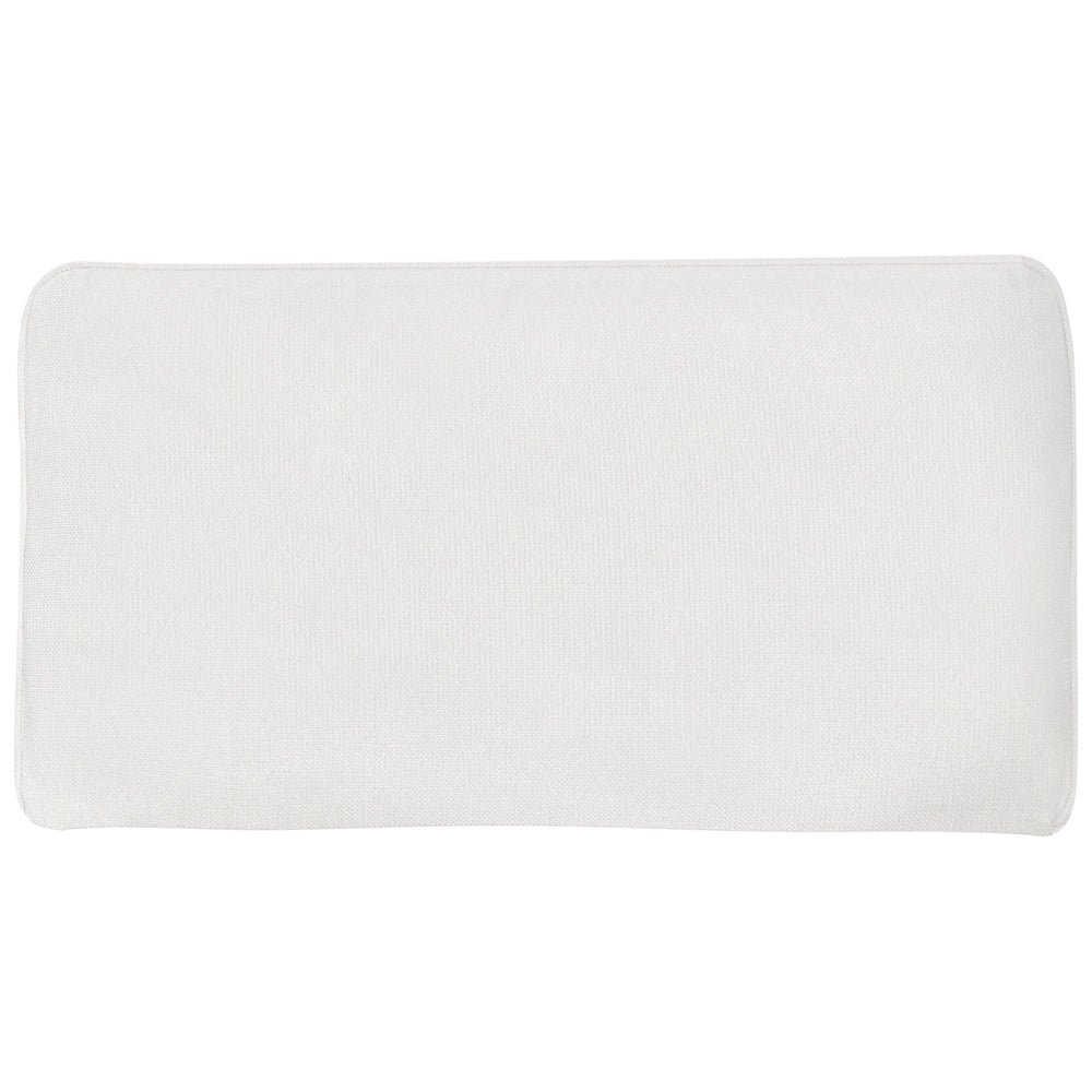 Divano a 3 posti in poliestere bianco sporco Divano da salotto minimalista Gambe nere Braccio a binario