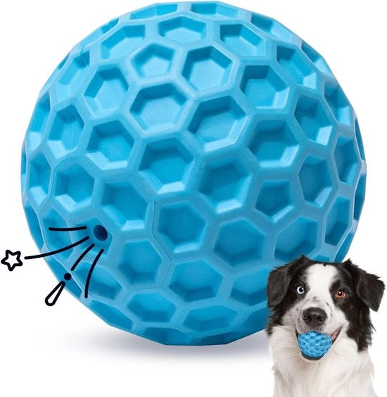 Palla di Gomma Indistruttibile per Cani – Giocattolo Interattivo con Campanello per Cani di Dimensioni Medie a Grande, 8 cm di Diametro