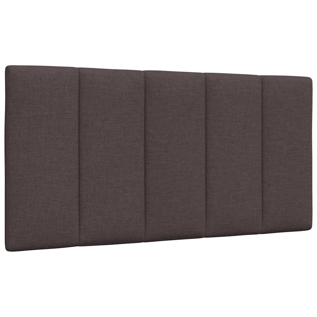 Letto con Materasso-Struttura Letto con Materasso Hanko Marrone Scuro 100x200 cm in Tessuto