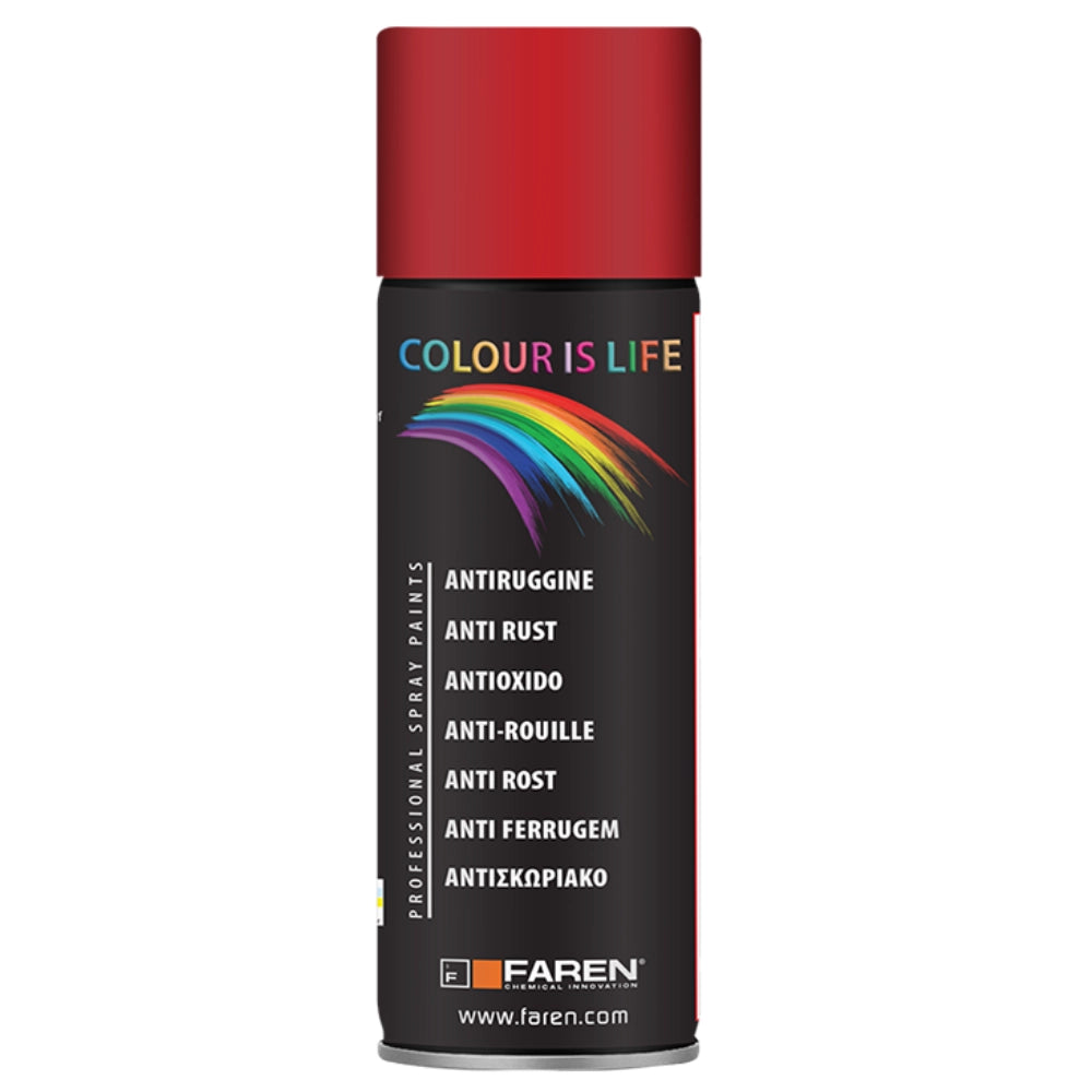Faren vernice spray acrilica antiruggine grigio opaco 400 ml fondo protettivo