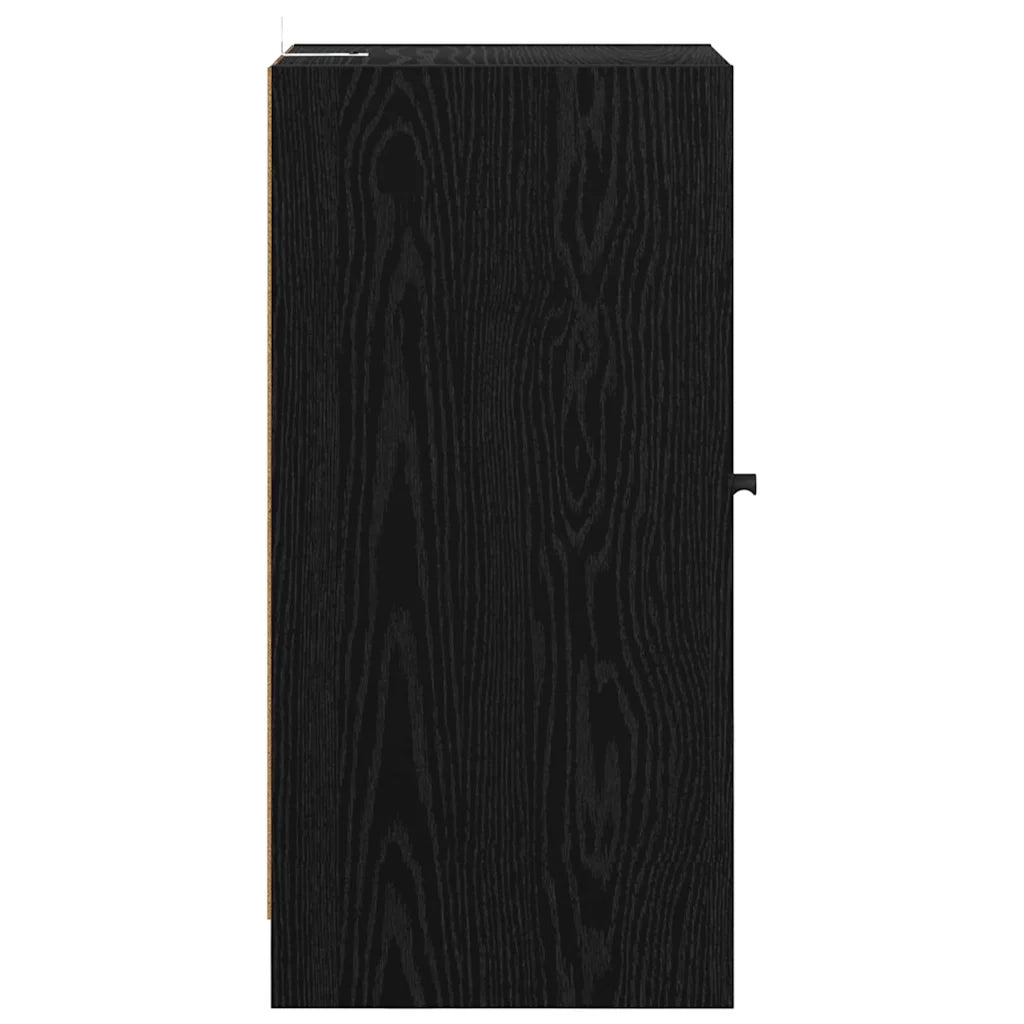 Credenza | Madia | Buffet da pranzo | Armadio da pranzo Rovere nero 35 x 37 x 76 cm Legno multistrato