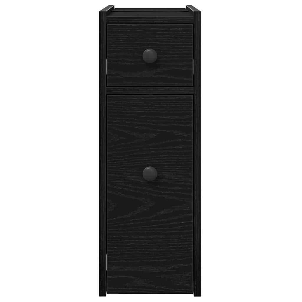 Set di mobili per il bagno Rovere Nero 80 x 18 x 60 cm 871643