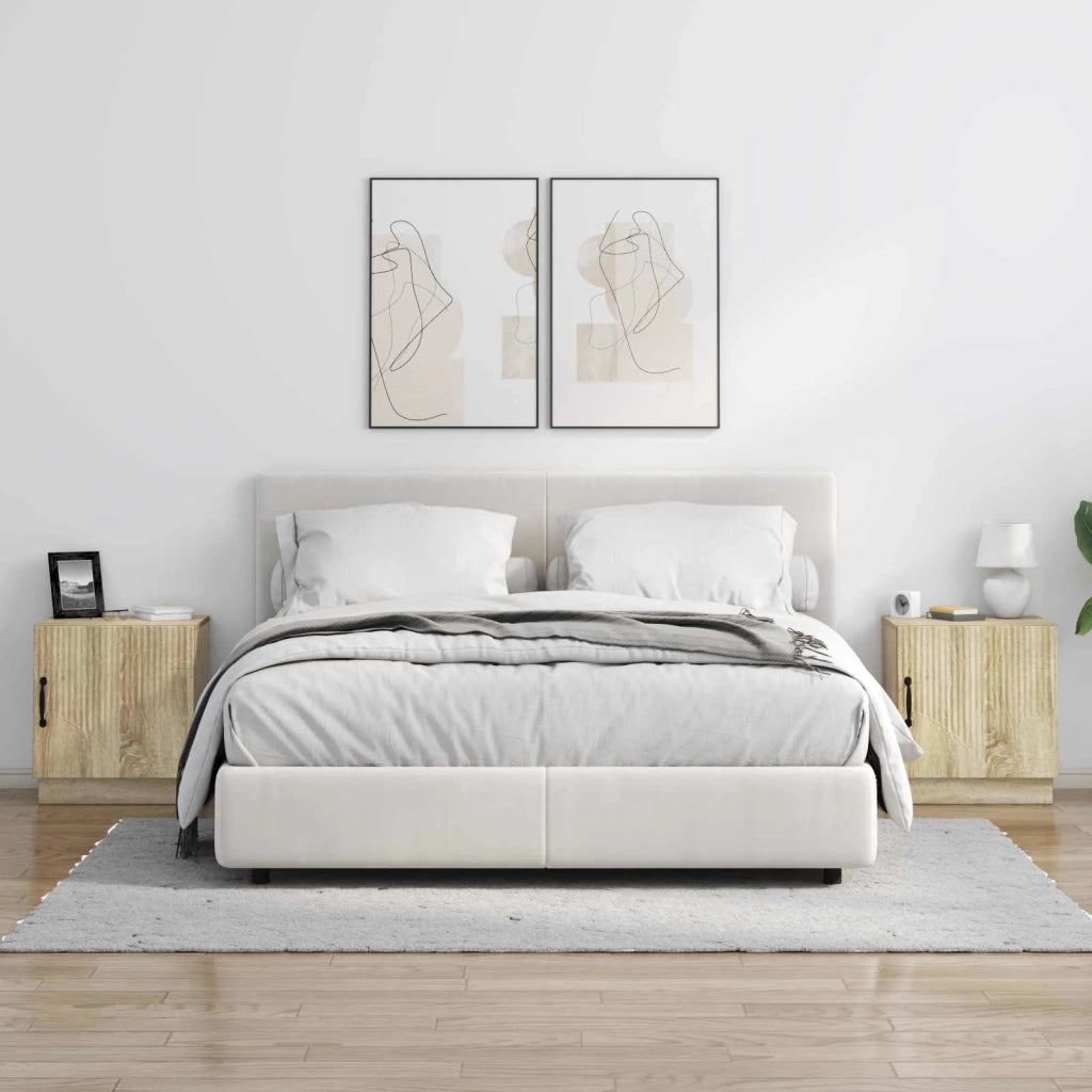 Comodino 2 pcs Rovere Sonoma 43 x 34,5 x 47 cm