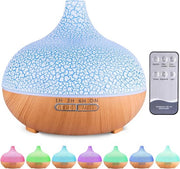 Diffusore Aromaterapico 550 ml - Disidratante per Aria Ultrastabile per Aromaterapia - 7 Colori LED e Spegnimento Automatico