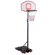 Canestro da basket con ruote altezza regolabile Canestro portatile con supporto da esterno 1,79-2,08m