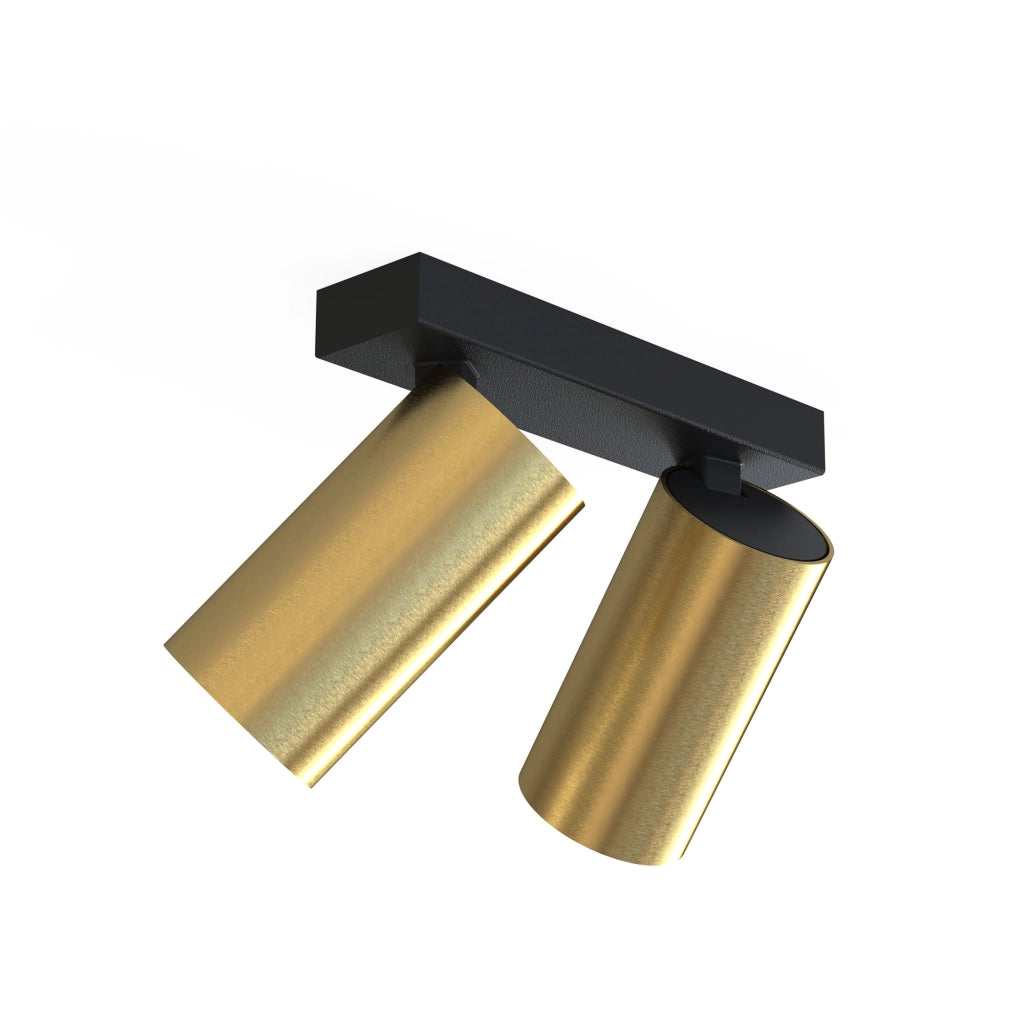 Faretto soffitto/parete Nowodvorski Mono 7782 2xGU10 nero ottone