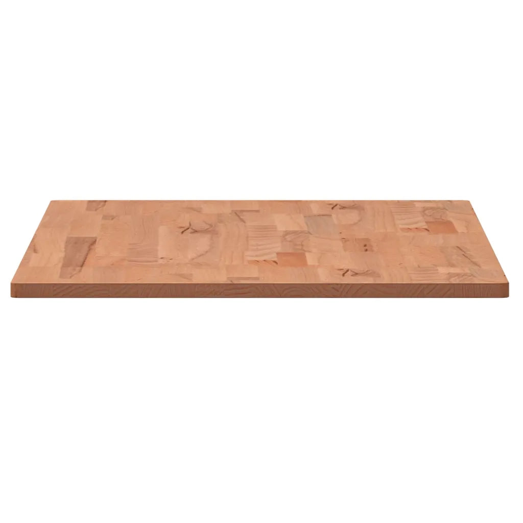 Piano Tavolo 80x40x1,5cm Rettangolare Legno Massello Faggio
