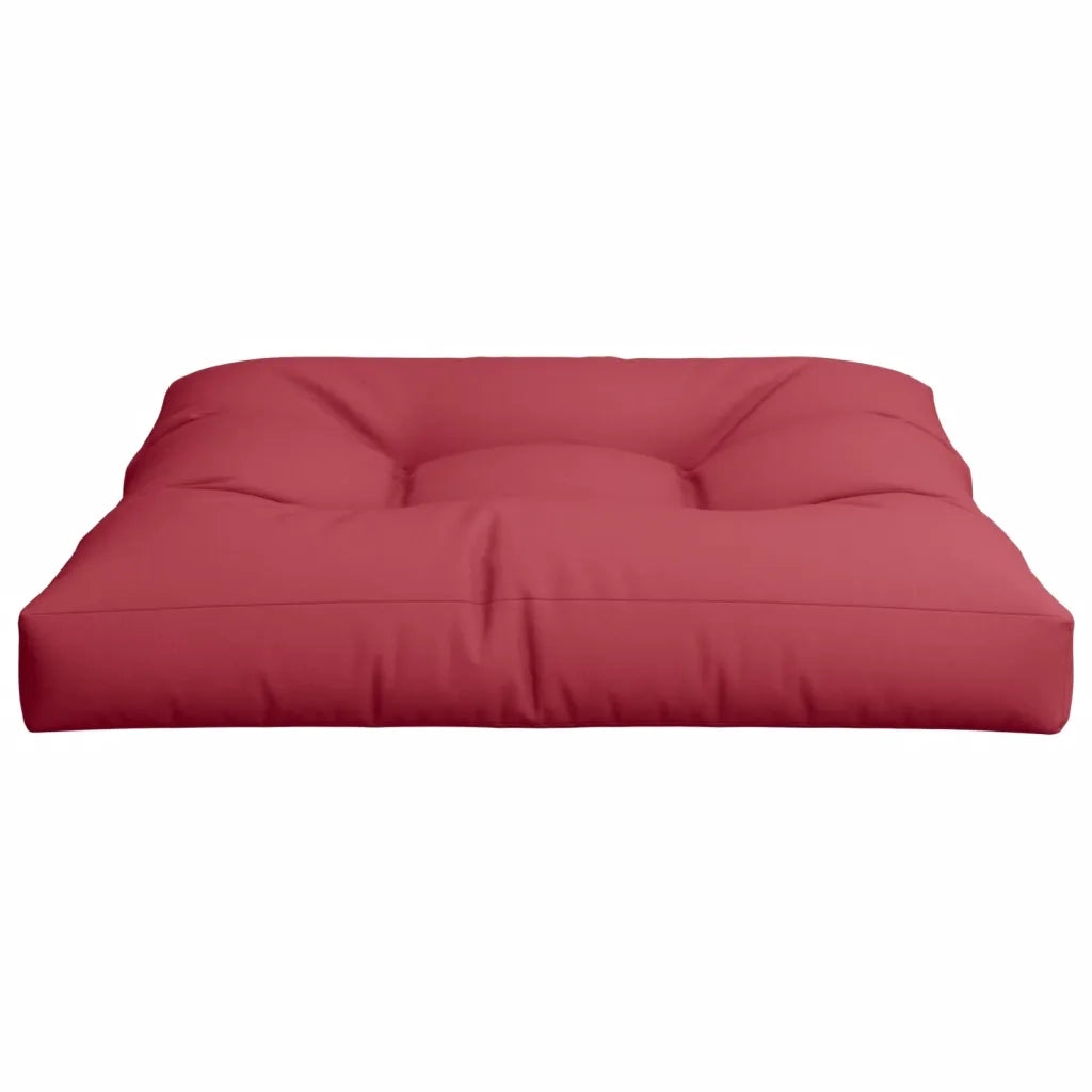 Cuscino per pallet | Cuscini per sedie Rosso Vino 80x80x12 cm in Tessuto