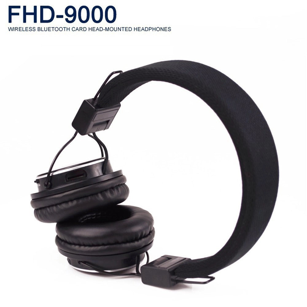 Trade Shop - Cuffie Fhd-9000 Wireless Bluetooth Stereo Card Musica Smartphone -