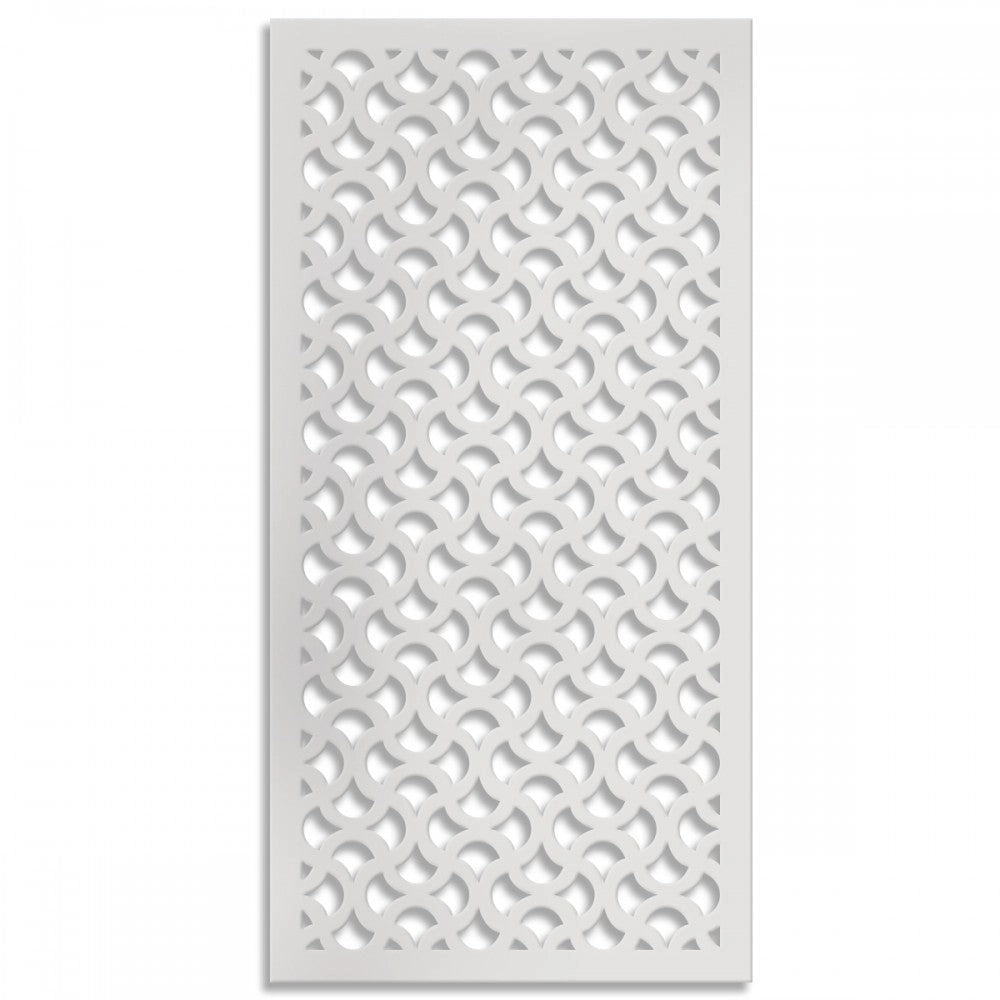 DROPS - Pannello in PVC traforato - Parasole Colore: bianco, Misura: 73x148 cm