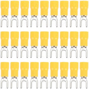 Connettori preisolati ad alta velocità - Collegamenti elettrici affidabili - 50 pezzi - Giallo - Alta qualità - Facili da utilizzare