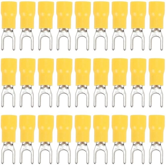 Connettori preisolati ad alta velocità - Collegamenti elettrici affidabili - 50 pezzi - Giallo - Alta qualità - Facili da utilizzare