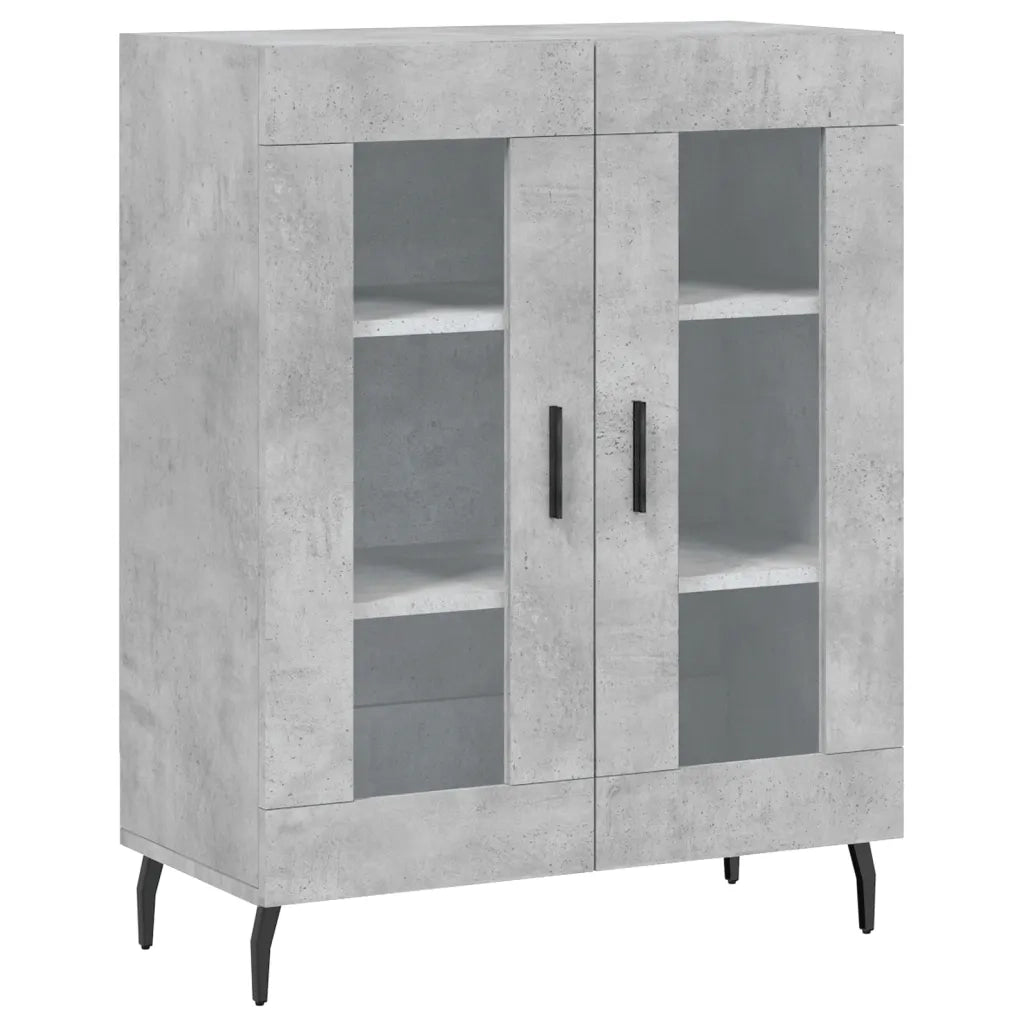 Credenza-Buffet-Armadio da cucina Grigio Cemento 69,5x34x90 cm in Legno Multistrato 703777