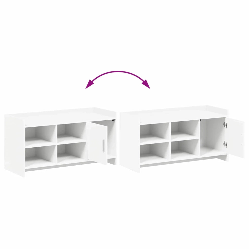 Mobile per scarpe con archiviazione Bianco 100 x 39,5 x 51 cm 8011355