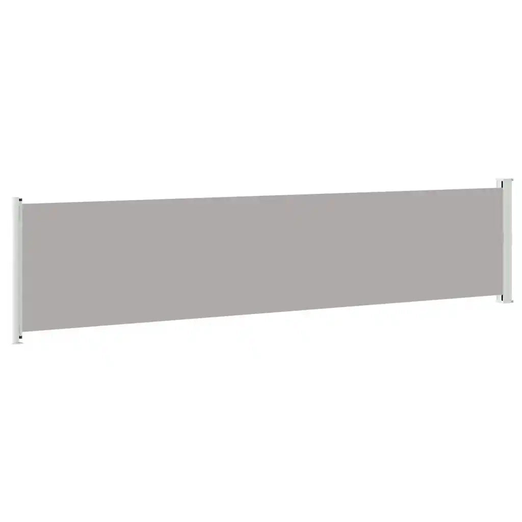 Tenda Laterale Retrattile per Patio 140x600 cm Grigio 313373