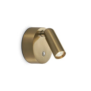 Applique Bean 1 Luce Led Integrato Ottone Con Interruttore Tattile