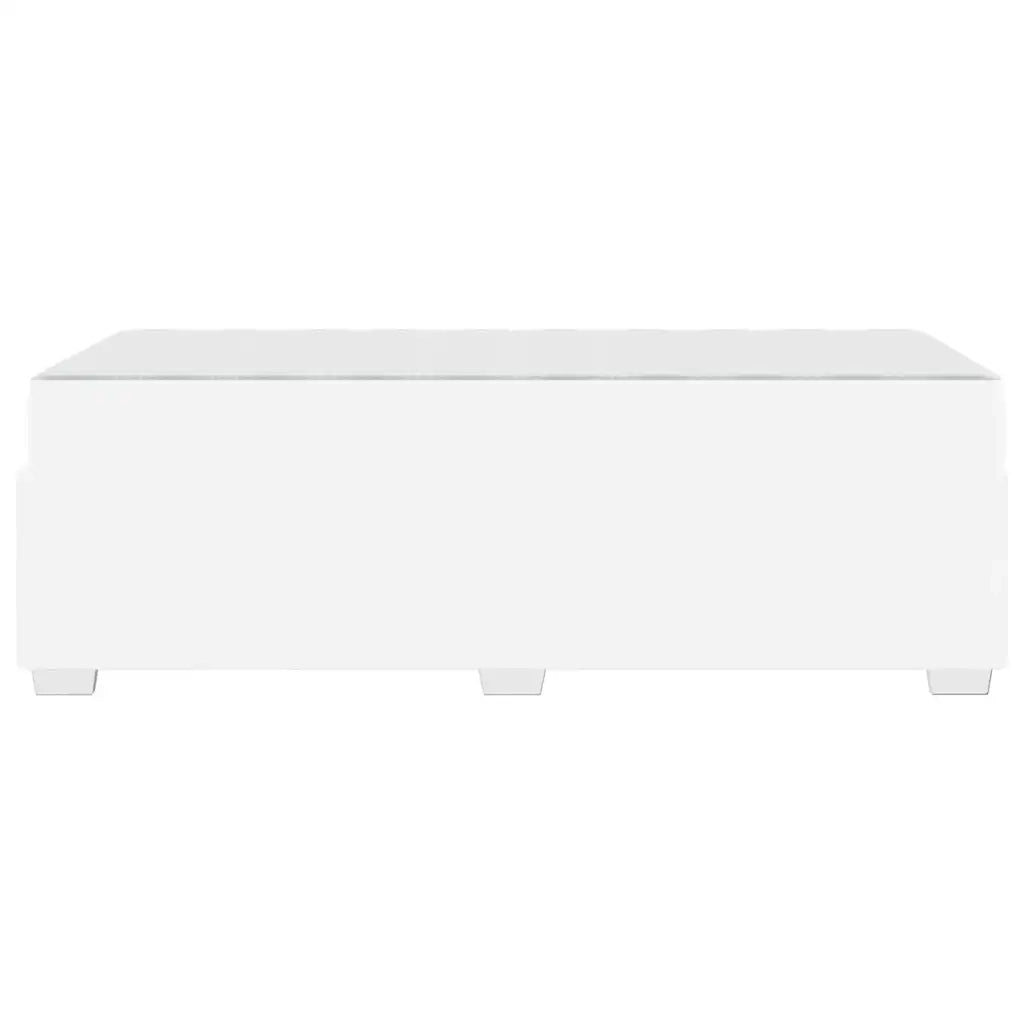 Struttura del letto con materasso Bianco 90 x 190 cm Tessuto 3399220