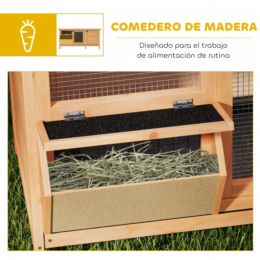 Gabbia per Conigli ¨C zephmum ¨C Giallo 112x50x54 cm