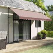 Tessuto di Ricambio per Mantovana da Tenda Strisce Marroni 4 m 367782