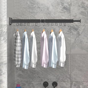 Droogrek per Parete per Abbigliamento con Supporto per Asciugamano - Stendardo per Parete in Alluminio Pieghevole per Balcone, Bagno e Terrazza