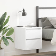 Comodini a Muro 2 pz-Set di 2 Tavolino da notte Bianchi 38x34x40 cm 992301