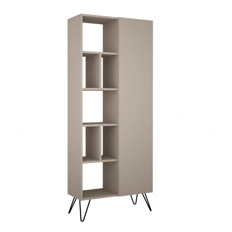 Libreria Jedda tortora con anta 80,6x191