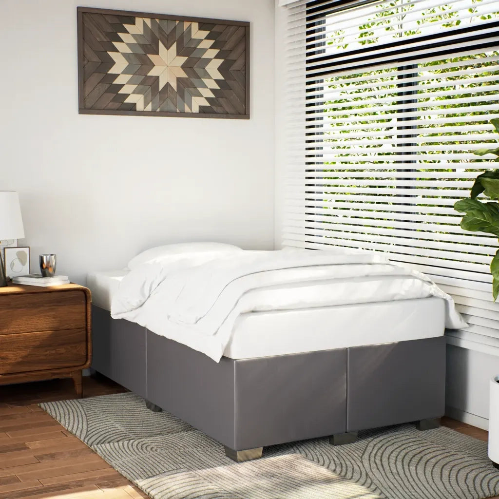 Giroletto-Struttura Letto Grigio 120x200 cm in Similpelle 904746