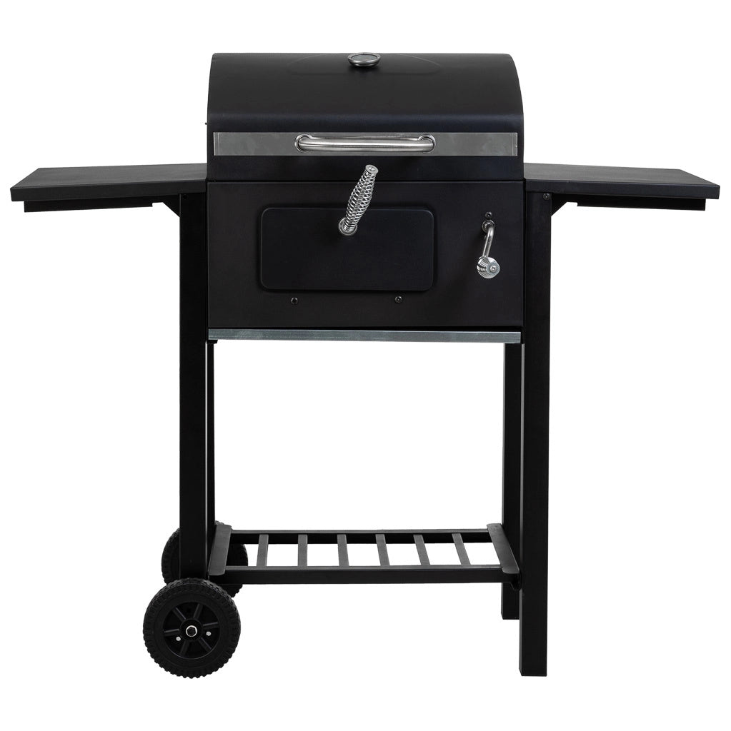 Carrello barbecue in metallo nero 98x48x96h cm