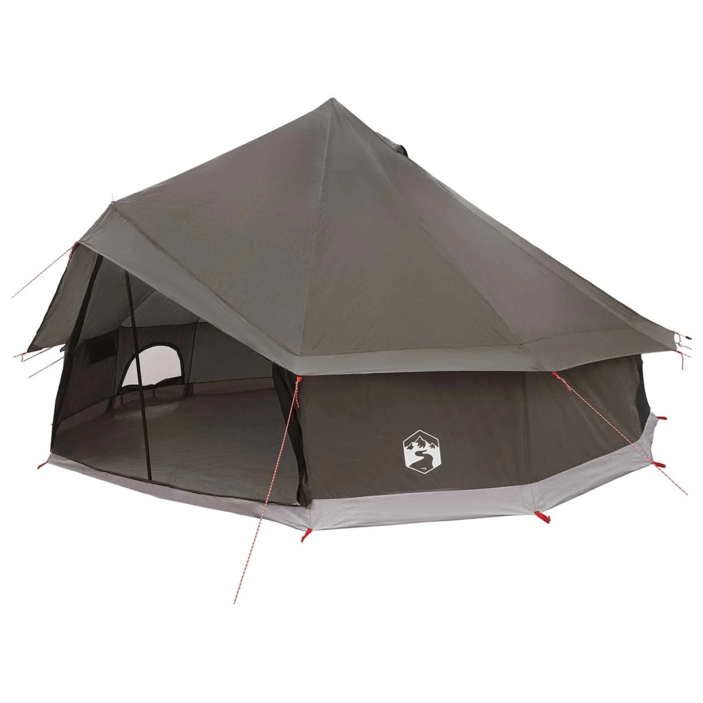 Tenda Tipi con tetto Marrone Grigio 500 x 500 x 300 cm 42029033