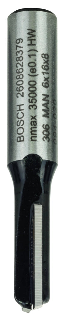 2608628379 - Fresa dritta, 8 mm, D1 6 mm, L 16 mm, G 48 mm 8 mm, D1 6 mm, L 16 mm, G 48 mm