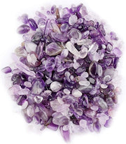Chips di pietre naturali di cristallo di quarzo - Pietre irregolari di cristallo - Cristalli di quarzo in colorazione purpurea.